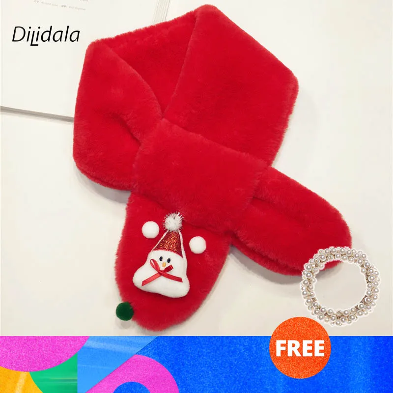 Dilidala/Новинка 2019 года Рождественский плюшевый детский шарф с кроликом из