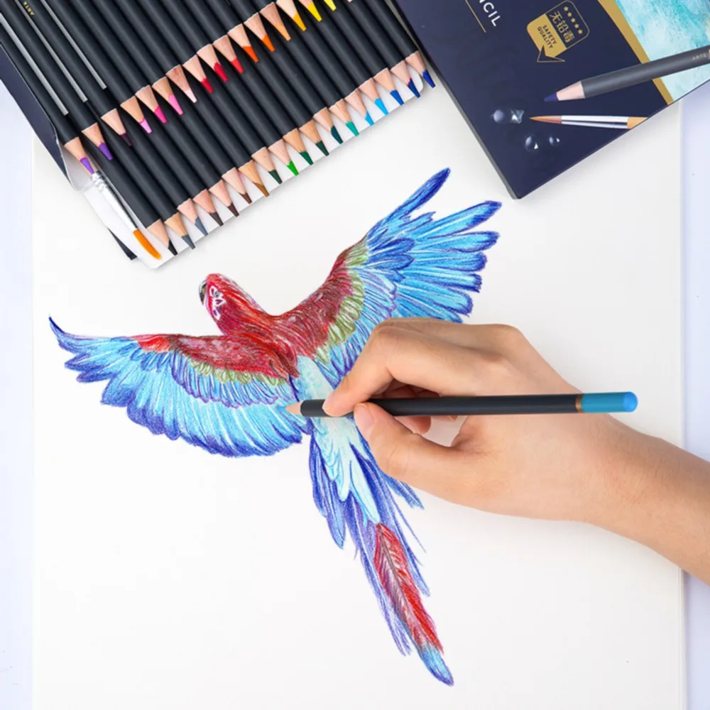 Цветные карандаши Deli Профессиональные ручные цветные 48 цветов водорастворимые