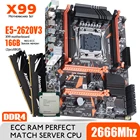 Материнская плата X99 PC4 DDR4, процессор Xeon E5 2620 V3 LGA2011-3, 2x8 ГБ = 16 ГБ, 2666 МГц