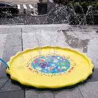 170cm children play water mat outdoor game toy lawn for children summer pool kids games fun spray water cushion mat toys