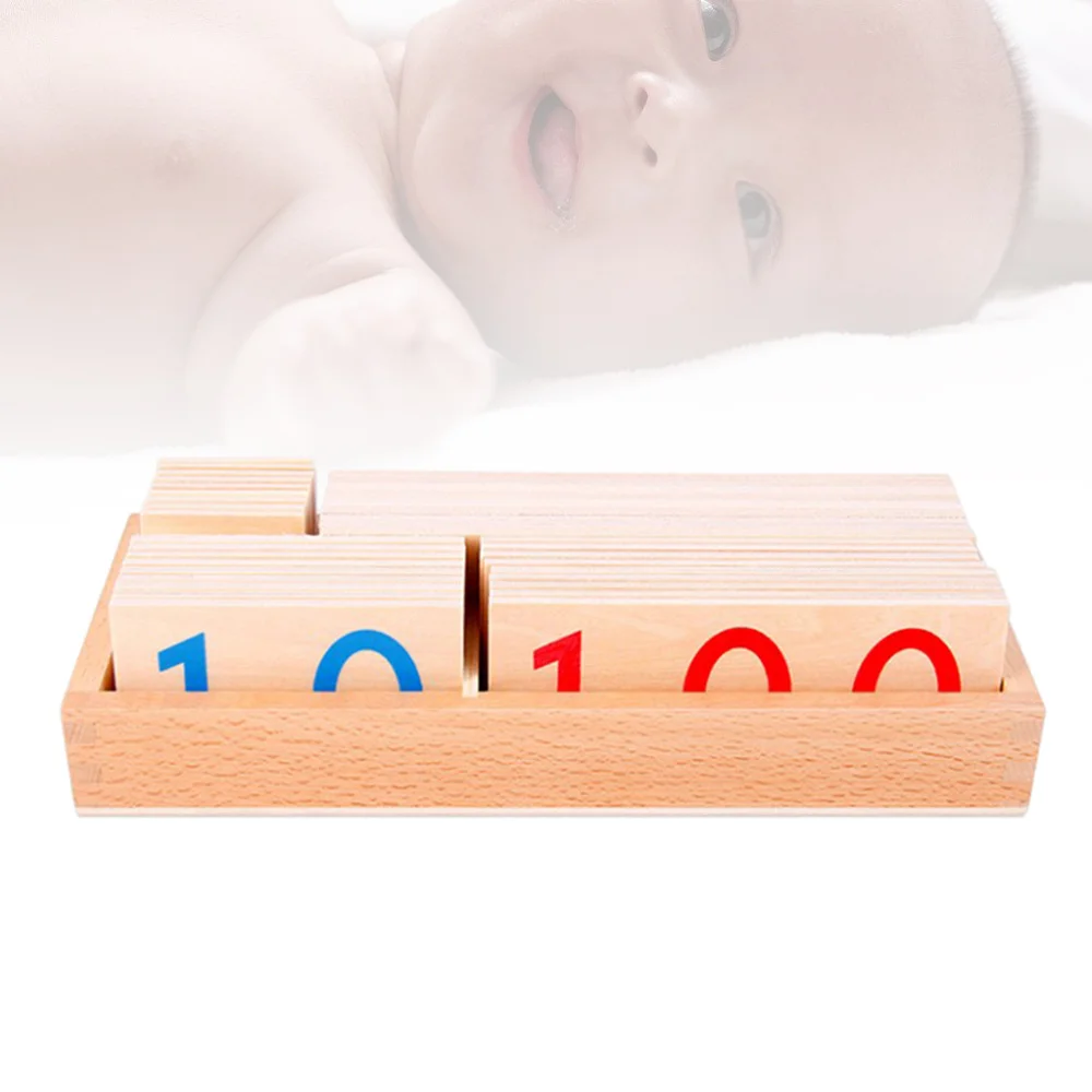 Детские развивающие игрушки деревянные цифровые карты познания головоломки
