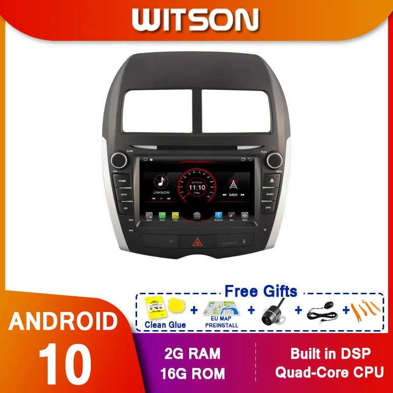 Автомобильный мультимедийный плеер WITSON стерео GPS DVD радио навигация Android экран 10