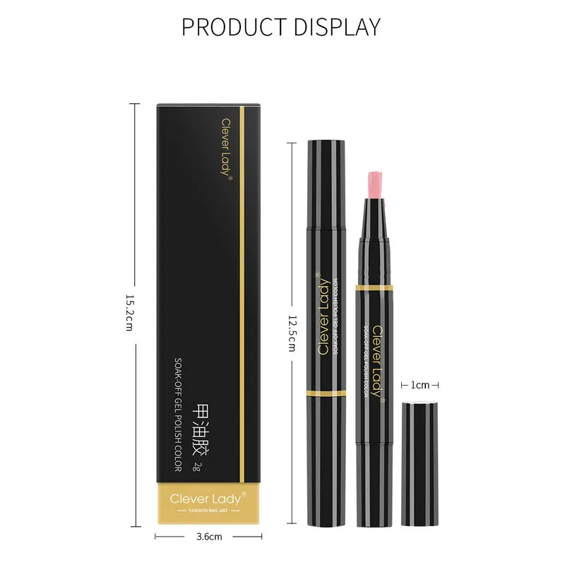 

3 In 1 Nail Gel Polish Pen One Step Varnish Gellak No Need Base Or Top Esmalte Permanente Nail Art Hybrid UV Gel Lacquer 2021