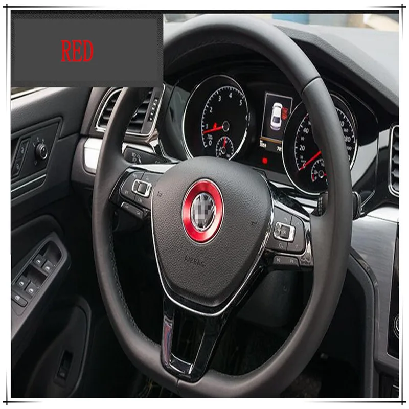 Наклейки на руль для стайлинга автомобилей Volkswagen VW Beetle A5 Fox Golf 5 6 7 E Jetta Phaeton