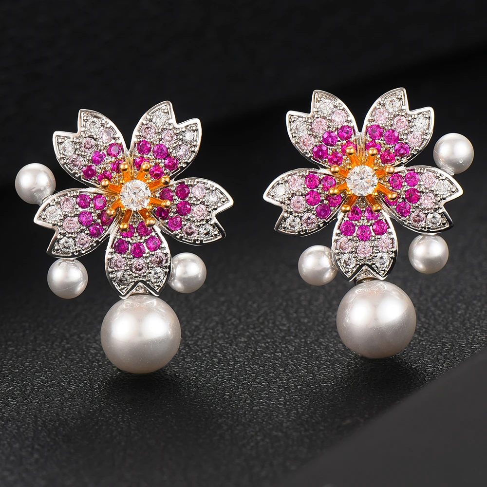 Женские серьги-подвески Siscathy милые свадебные серьги с жемчугом покрытые