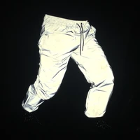 fashion mens trousers sweatpants 3m reflective pants fluorescenthip hop pants casual sports night light joggers streetswear