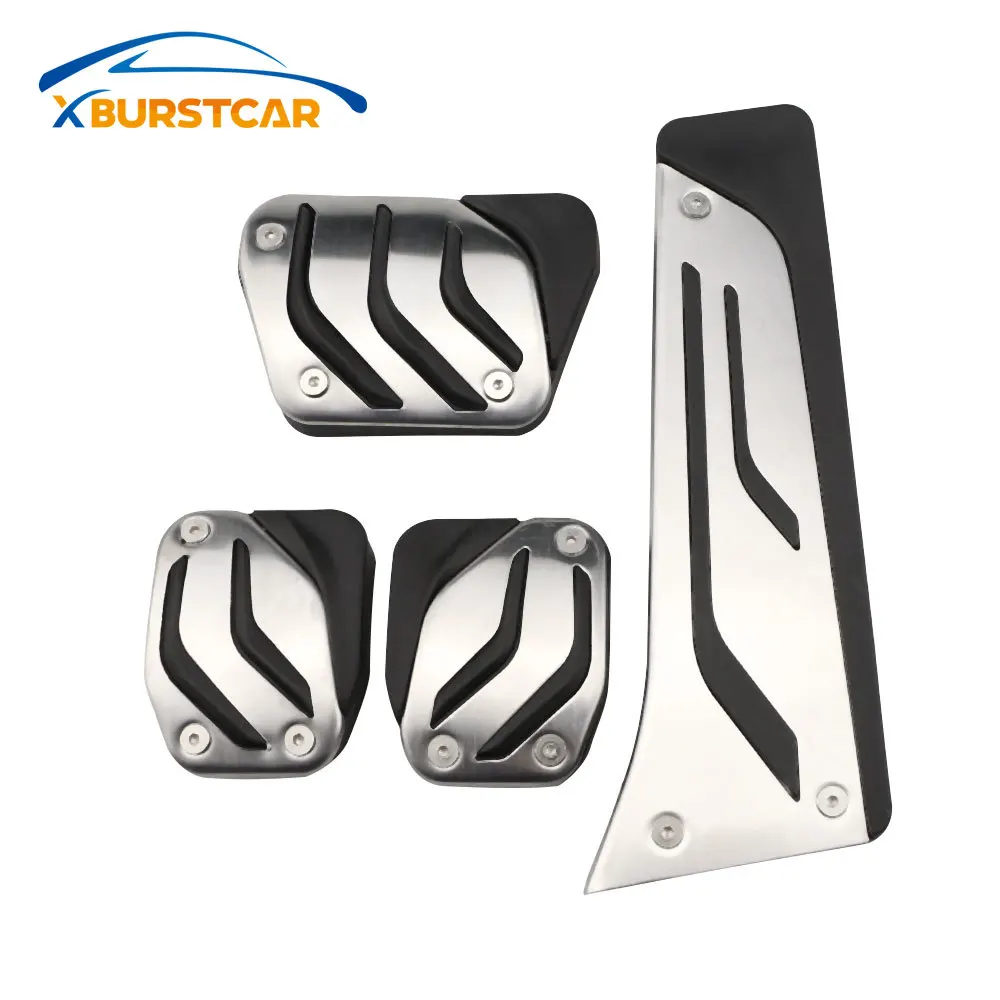 Xburstcar педали для ног из нержавеющей стали BMW X3 X4 X5 X6 1/2/3/6/7 M3 E39 E46 E87 E90 E91 Z4 F30 F20