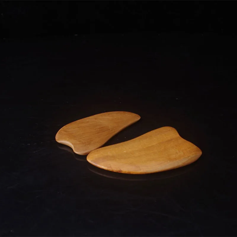 Деревянный Мини Ручной акупунктурный массаж носа пальмового дерева двойной