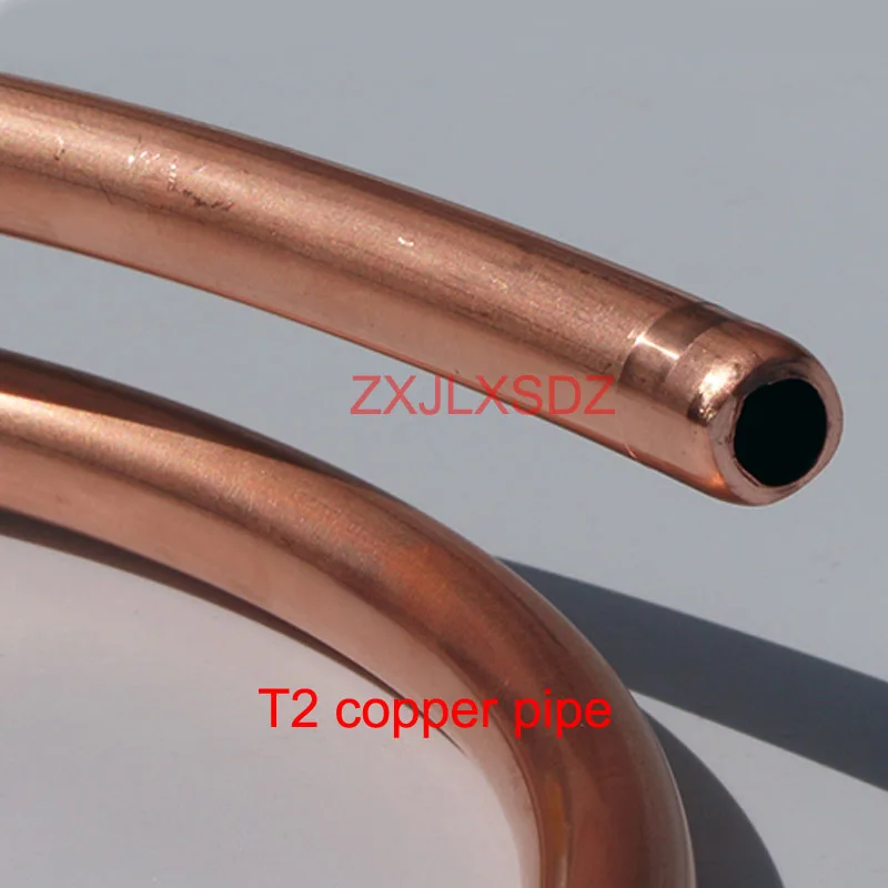 T2 copper coil copper tube air conditioning copper pipe Outer Diameter 2 3 4 5 6 8 10mm  x  Wall Thickness