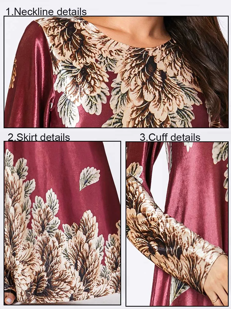 3XL 4XL Vestido Mujer осенне-зимнее бархатное платье макси с вышивкой осенняя одежда для женщин рождественское платье халат Longue Femme Elbise