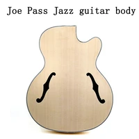 joe pass jazz guitar body sound barrel maple wood back spruce panel composite splint