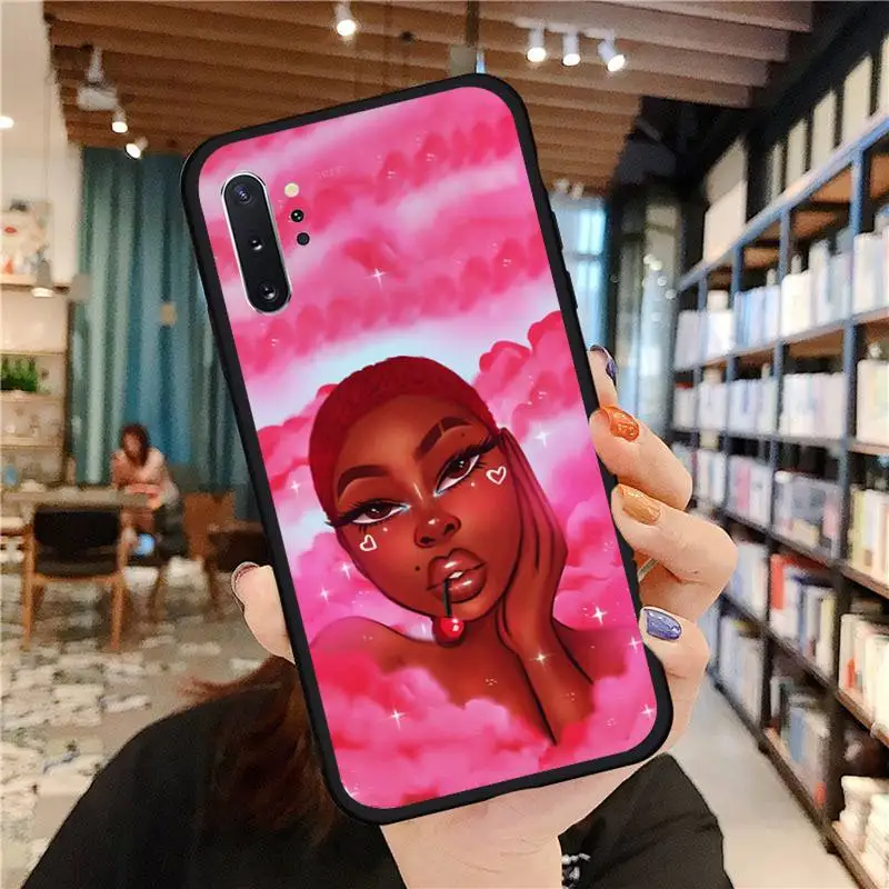 

Magic Melanin Poppin Phone Case For Samsung A50 A51 A71 A20E A20S S10 S20 S21 S30 Plus ultra 5G M11 funda cover