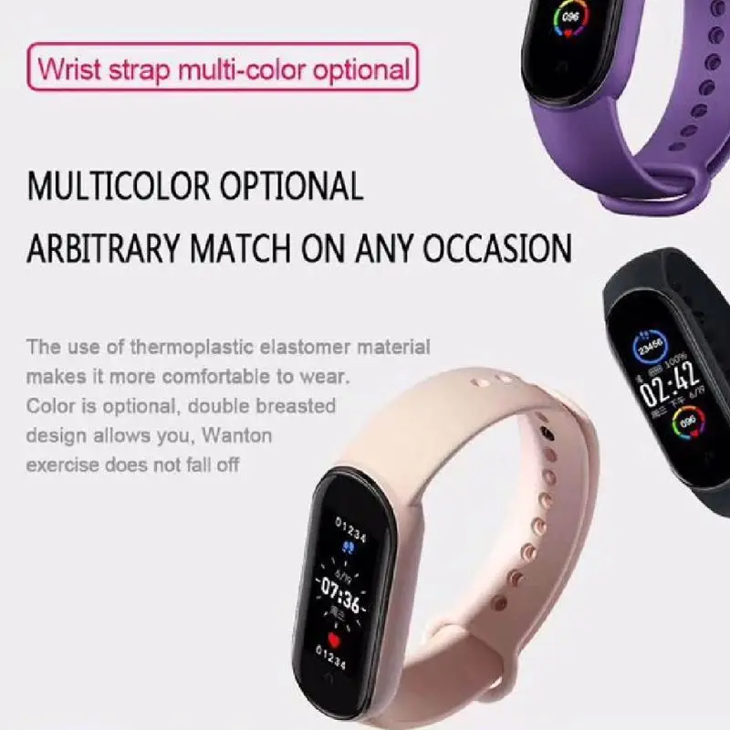 

M5 Sport Fitness Tracker Smartband Smart Bracelet Blood Pressure Heart Rate Monitor Smart Band Wristband Men Women