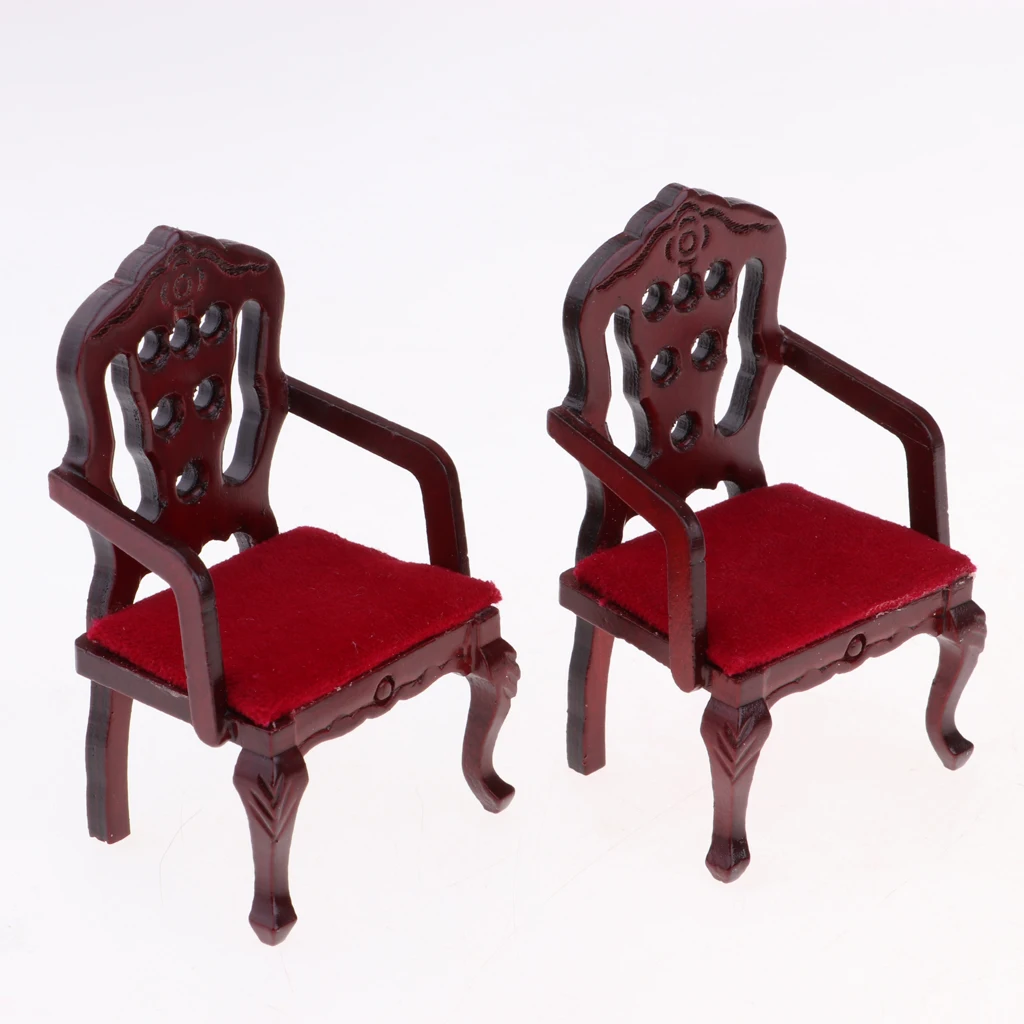 Винтажный миниатюрный бархатный диван-диван набор для кукольного дома сада