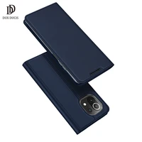 dux ducis leather flip case for xiaomi mi 11 lite 5g luxury magnetic wallet capa book cover for xiaomi mi 11 lite 5g case