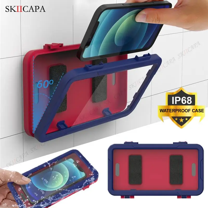 

Водонепроницаемый прозрачный силиконовый чехол для iPhone, Samsung, Xiaomi, универсальный защитный чехол с полным покрытием 360