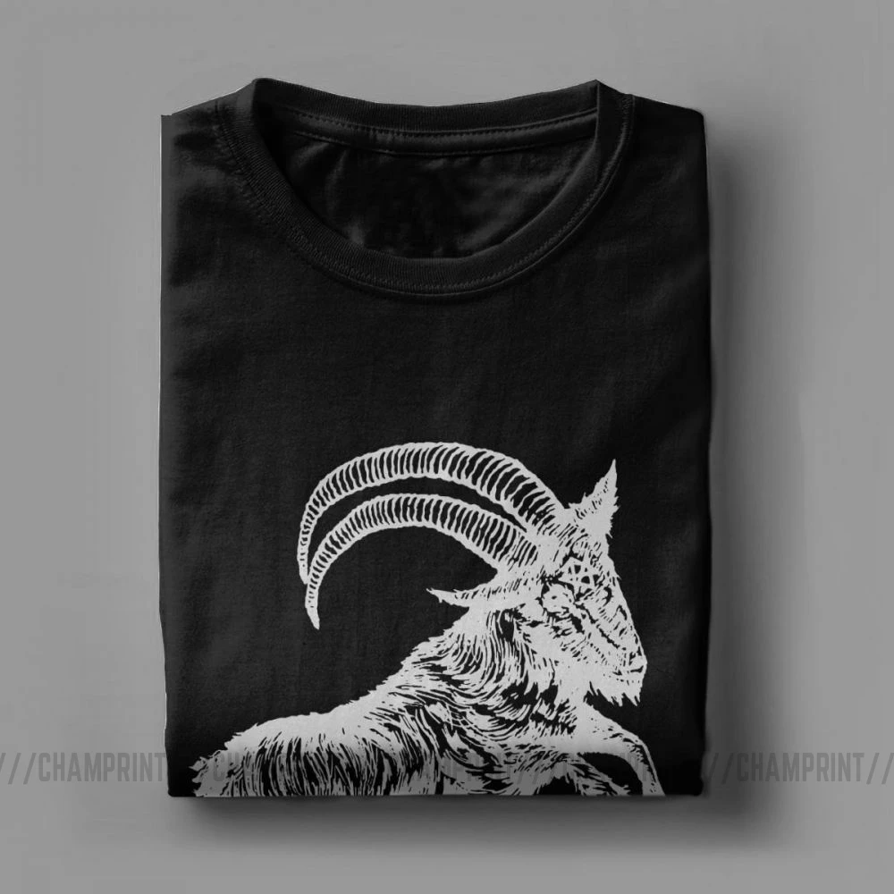 Футболка мужская Baphomet винтажная в стиле колдовства из чистого хлопка взрослая