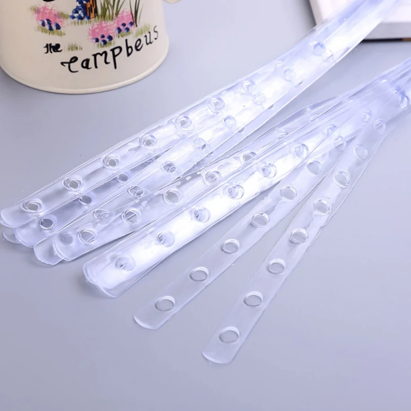 

5Pcs Transparent Display Hanger Connector Strips Display Stable For Clothes Rack GXMA