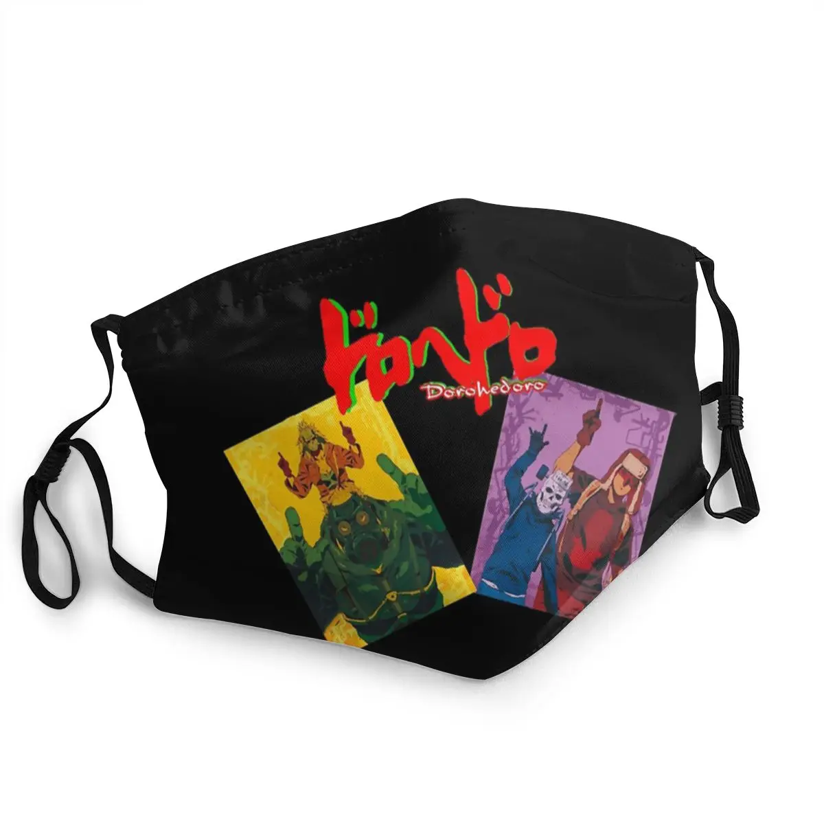 Маска для лица Dorohedoro коллаж не одноразовая Аниме Манга Готическая защита от