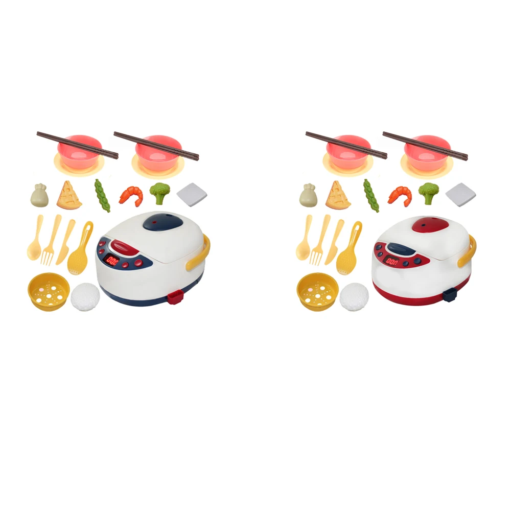 19Pcs Kitchen Pretend Play Cooking Toys Simulation Household Appliances For Children Rice Cooker Kids Educational Toy | Игрушки и хобби