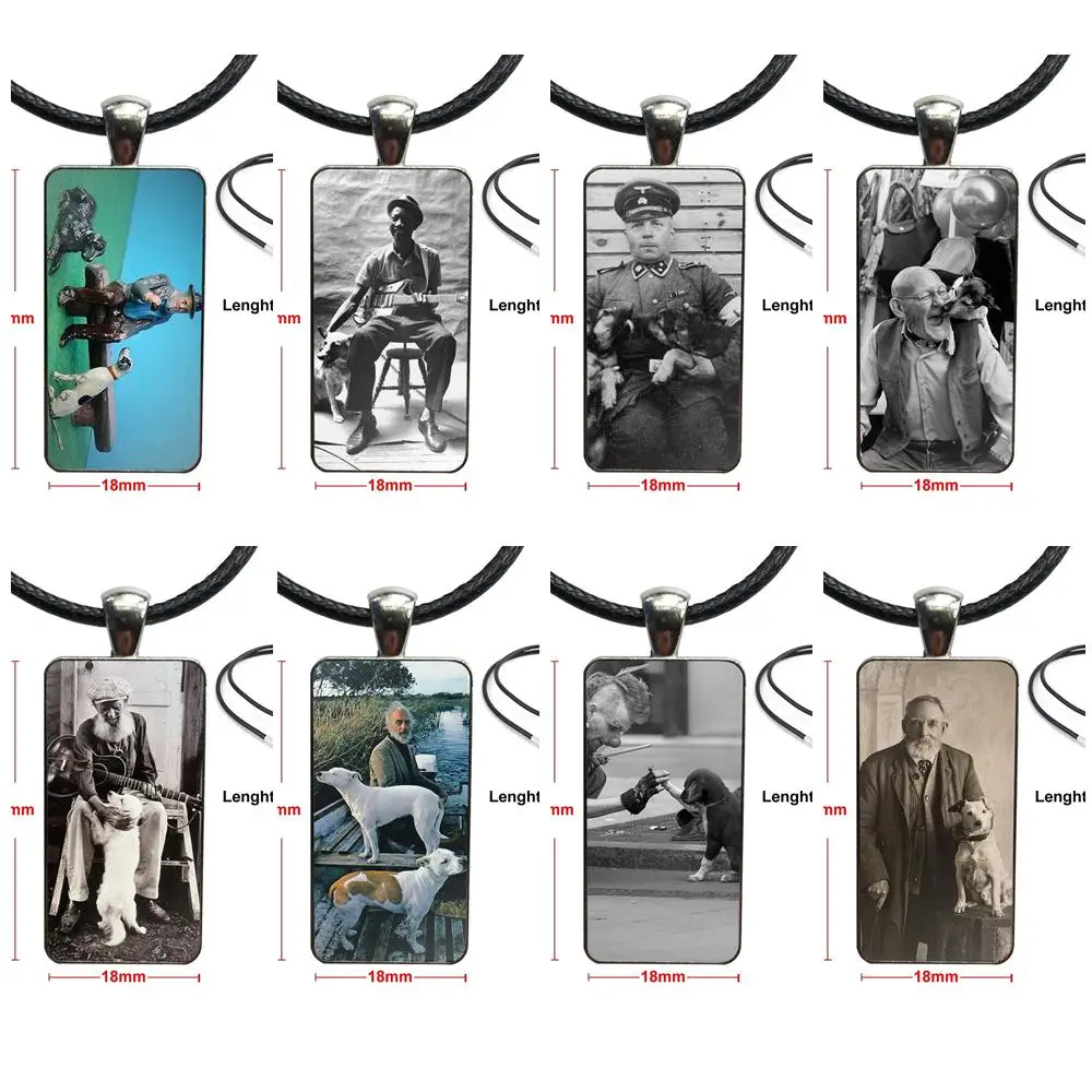 Для мужчин и женщин Goodfellas старого мужчины с двумя собаками бижутерия со