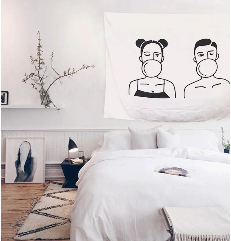 Пара Line Draw гобелены художественный настенный гобелен абстрактные картины