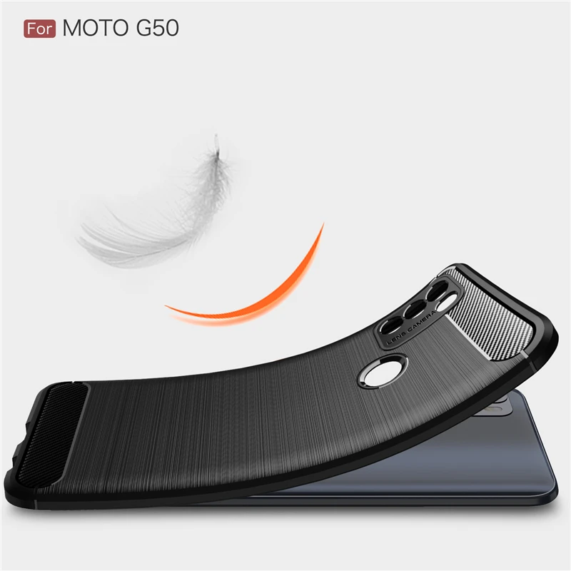 For Motorola Moto G50 Case Shell Business Soft TPU Fundas Rubber Protective Phone Case For Moto G50 Cover For Motorola G50