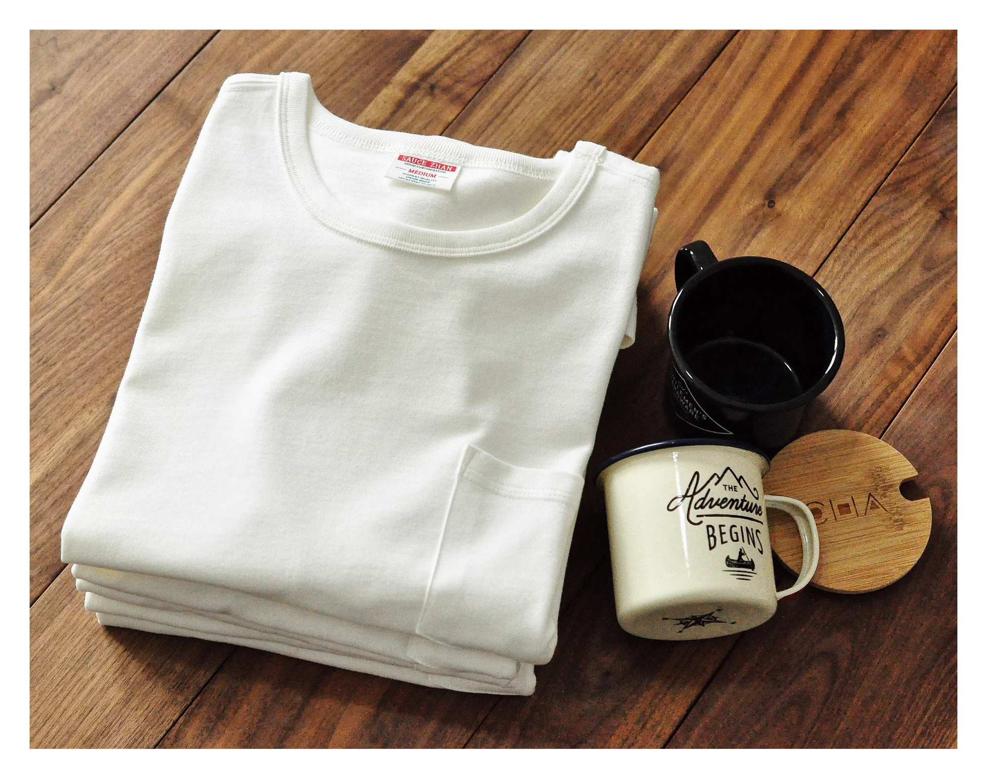 

Мужская водостойкая футболка с коротким рукавом и карманом, 2021 хлопок