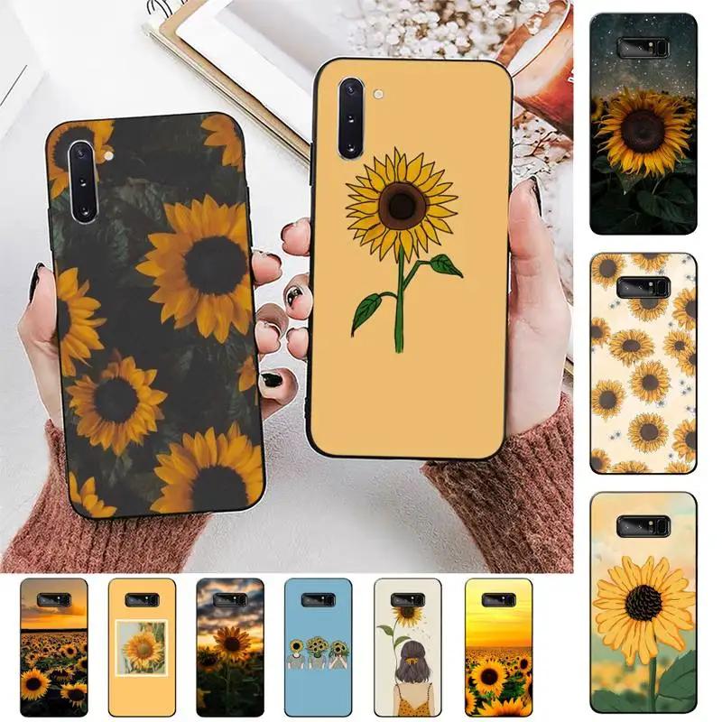 

TOPLBPCS Cute Summer Daisy Sunflower Floral Flower Phone Case for Samsung Note 5 7 8 9 10 20 pro plus lite ultra A21 12 72