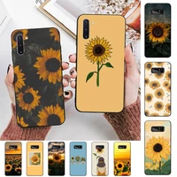 toplbpcs cute summer daisy sunflower floral flower phone case for samsung note 5 7 8 9 10 20 pro plus lite ultra a21 12 72