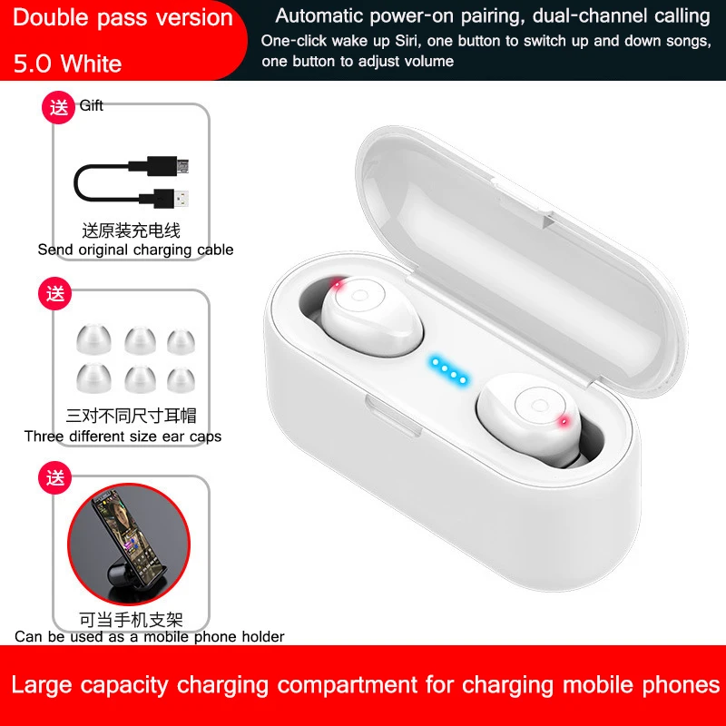 TWS умные Беспроводные наушники с сенсорным управлением Bluetooth 5 0 беспроводные 8D