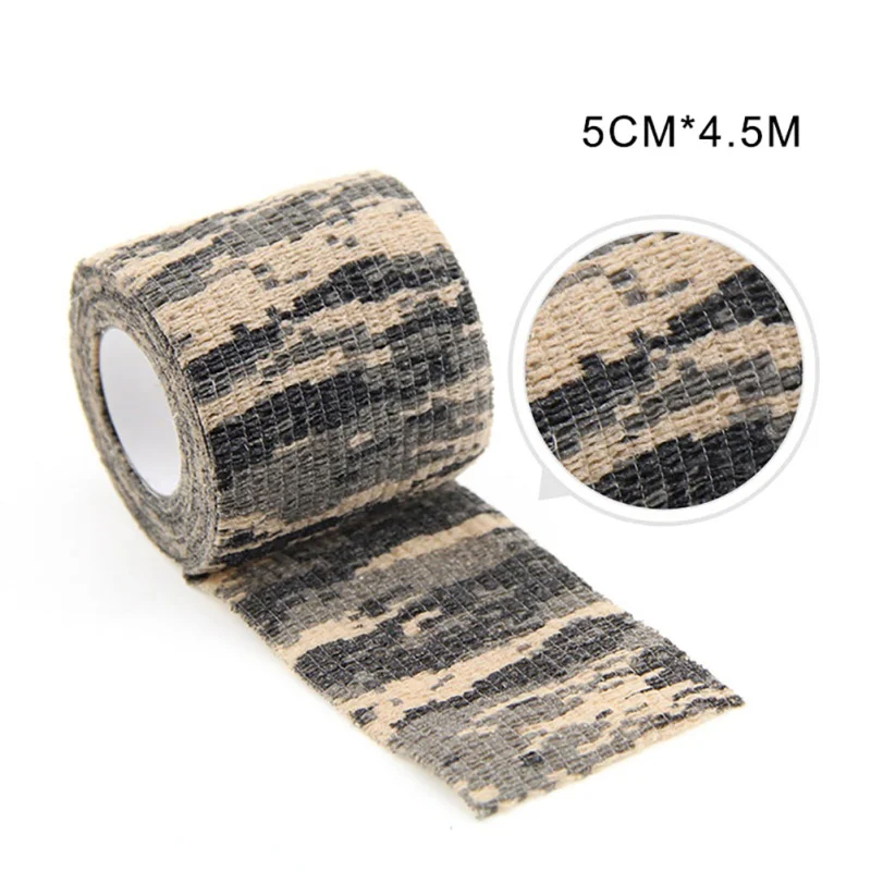 

Men Outdoor Hunting Camouflage Bandage Non-woven Self-adhesive Elastic Bionic 5cm * 4.5M