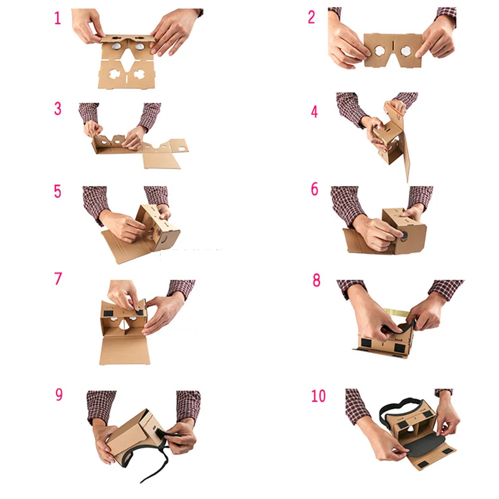 

Light Castle Google Cardboard Style Virtual Reality VR glasses For 3.5 - 6.0 inch Smartphone Glass for iphone for samsung