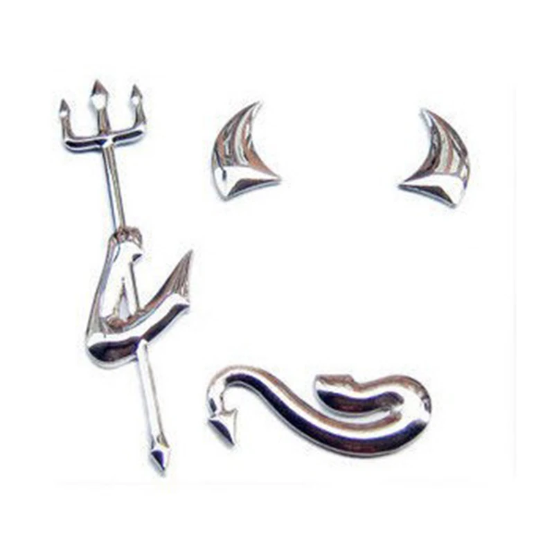 

DUTRIEUX Car Sticker Fashion 3D Little Devil Demon Styling Auto Emblem Logo PVC Decals Decoration DIY Accessories