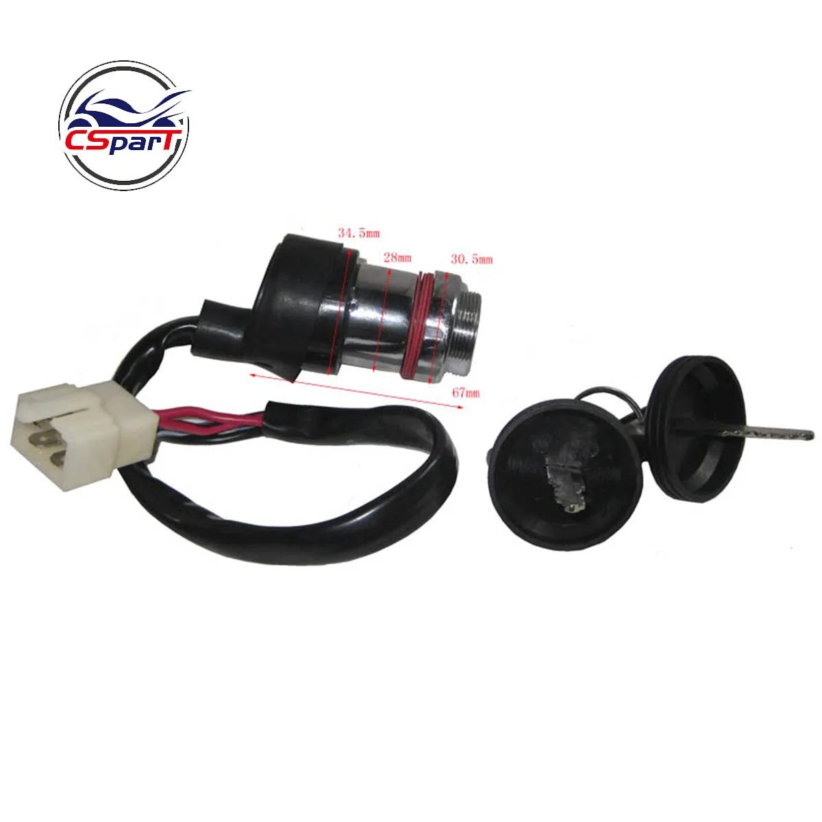 Ключ зажигания замок 4 провода для Linhai 250 250cc 260 260cc 300 300cc 400 400cc ATV UTV