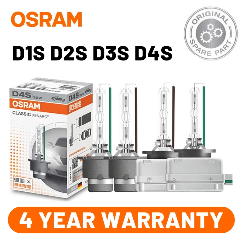 Ксеноновые автомобильные фары OSRAM D1S D2S D3S D4S Bubs 66140 66240 66340 66440 CLC HID CLASSIC оригинальные