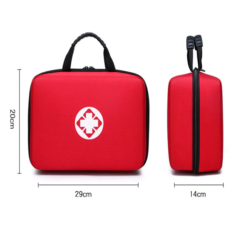 

Outdoor First Aid Kit Emergency Bag Red Nylon Waterproof Sports Cross Messenger Bag Family Travel
