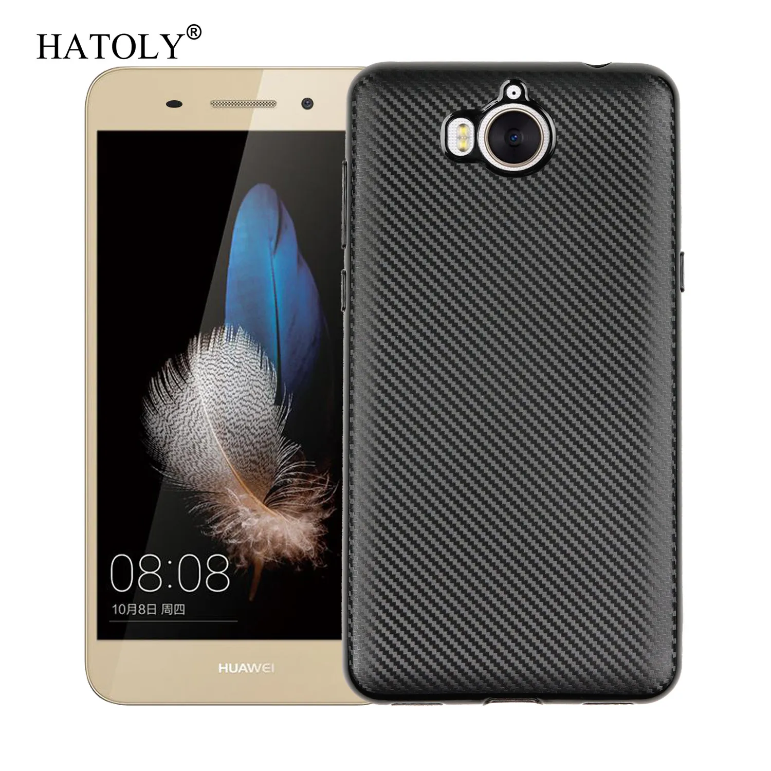 Для Huawei Y5 2017 чехол силиконовый мягкий ТПУ задняя крышка прочный защитный для