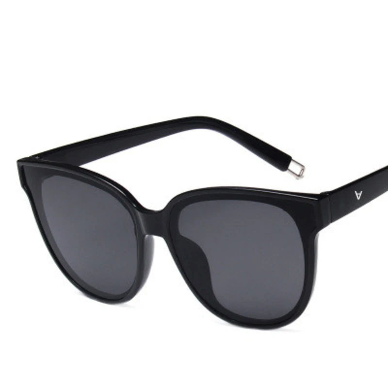 Винтажные Квадратные Солнцезащитные очки кошачий глаз с большой оправой для