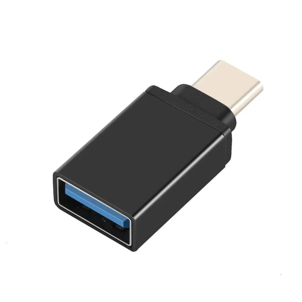 Черный Usb type C OTG адаптер USB 3,1 к USB 3,0 OTG type-C конвертер для Macbook samsung S10 s9 huawei USB-C разъем - Цвет: Черный