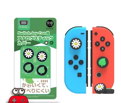 Фирменная Новинка TN-828 Животные пересечения силиконовый Joycon Кепки для Nintendo Switch