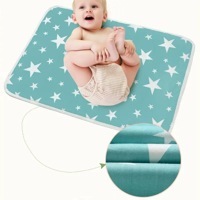 

Baby Infant Waterproof Urine Mat Diaper Nappy Newborn Change Cover Pad 50*70cm