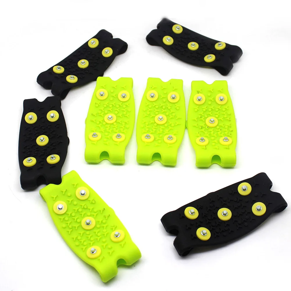 1 pair 5-Stud Snow Ice claw Climbing Anti Slip Spikes Grips Crampon Cleats Shoes Cover for women men Boots size 35-43 | Обувь