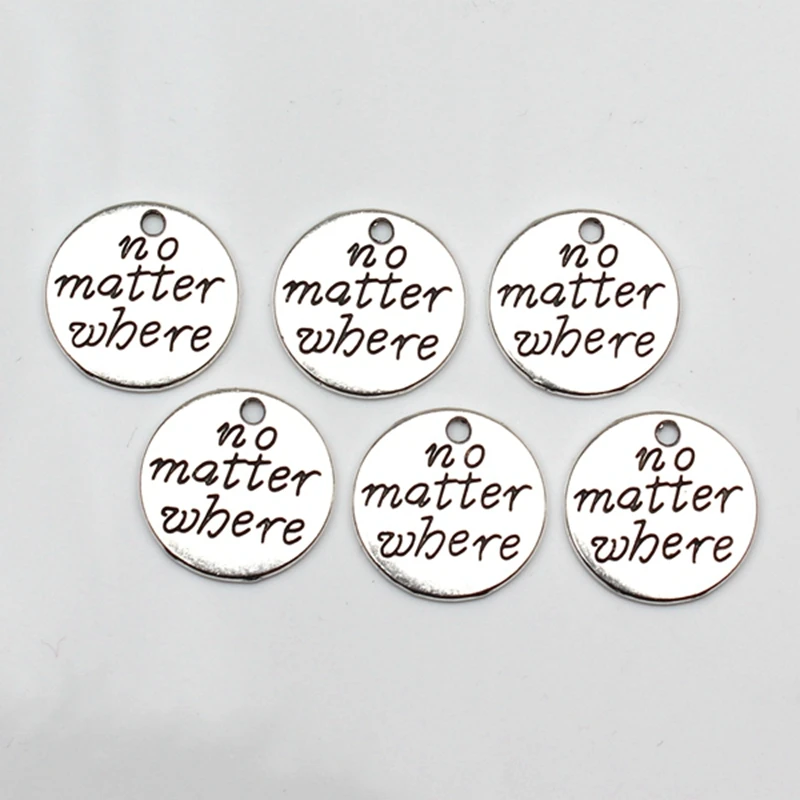 Круглая подвеска винтажная Подвеска из тибетского серебра рукоделие 6 шт. 20*20 мм |