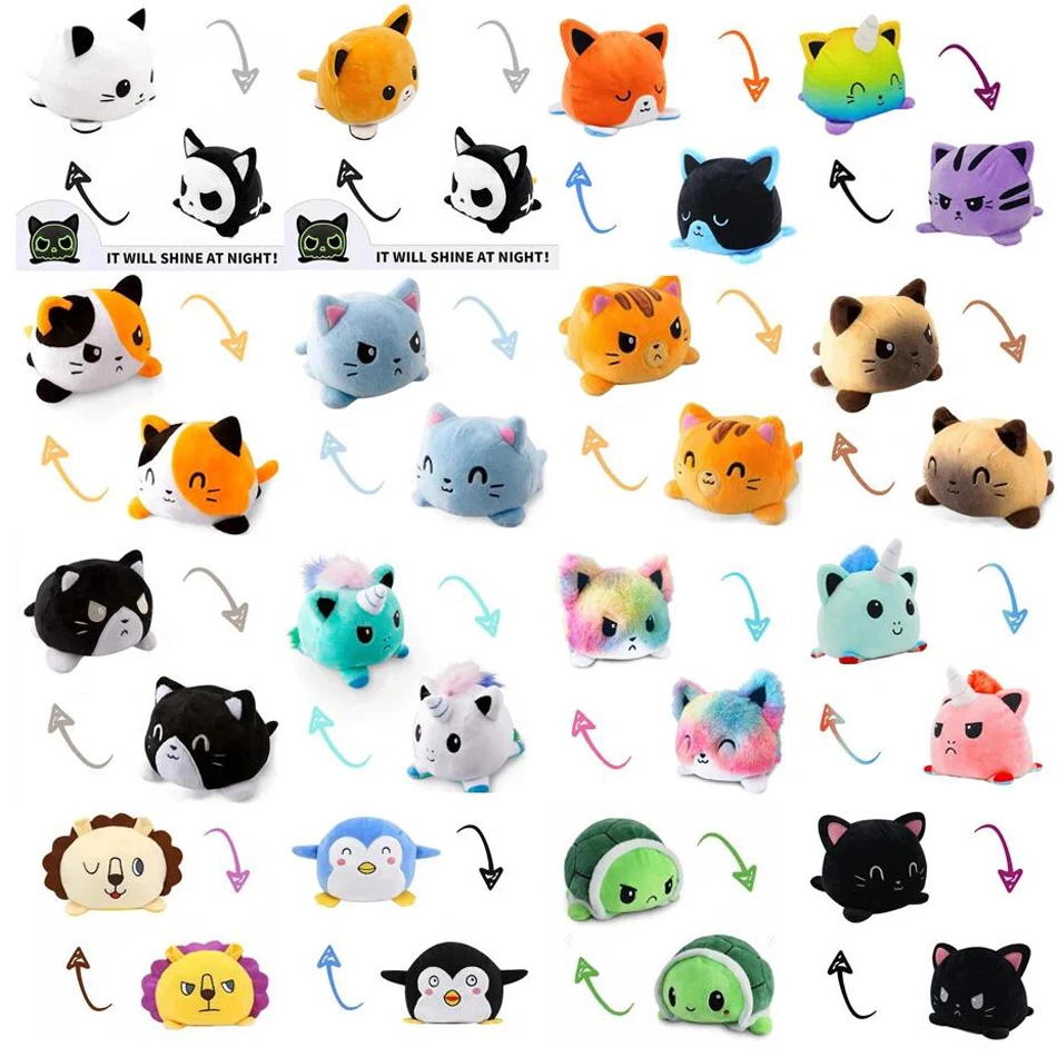 Двусторонняя плюшевая кукла-Кот игрушка-единорог 31 тип | Игрушки и хобби