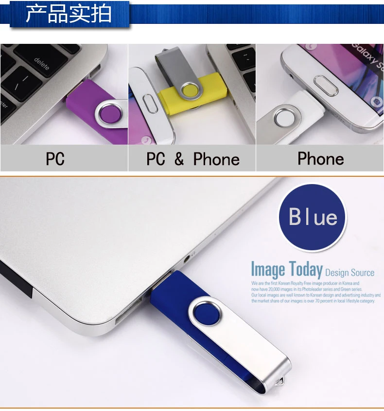 Флеш-накопитель Usb 2 0 OTG для смартфонов/планшетов/ПК флешка высокая скорость 8 ГБ 16