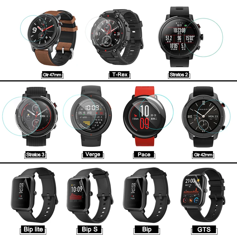 Гидрогелевая Защитная пленка для Xiaomi Huami Amazfit Gts Bip S Lite Pace Gtr 42 мм 47 5/10 шт.
