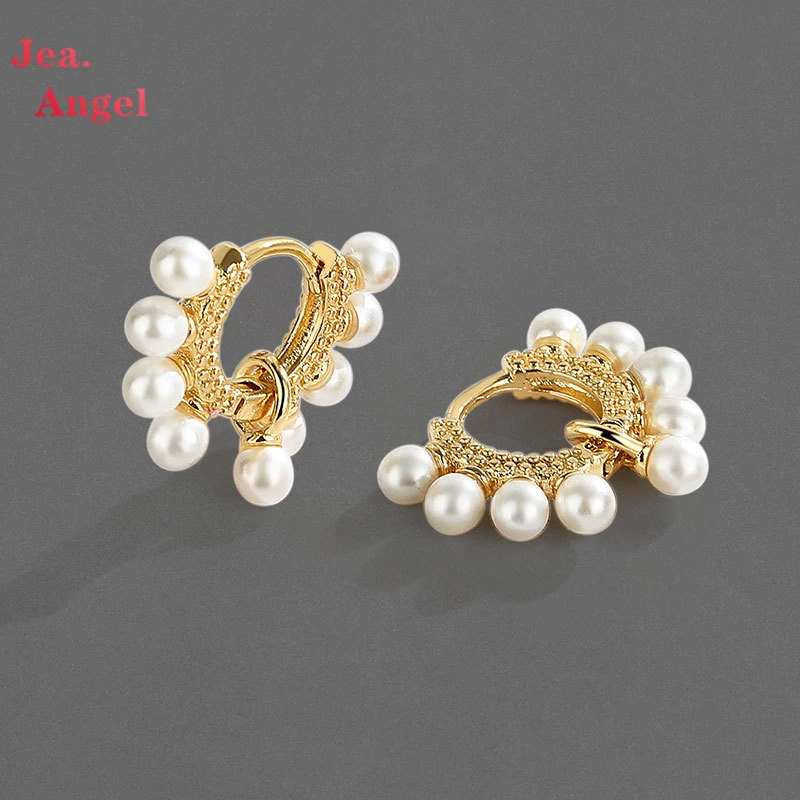 

Женские серьги с круглым жемчугом Jea.Angel, серебро 925 пробы