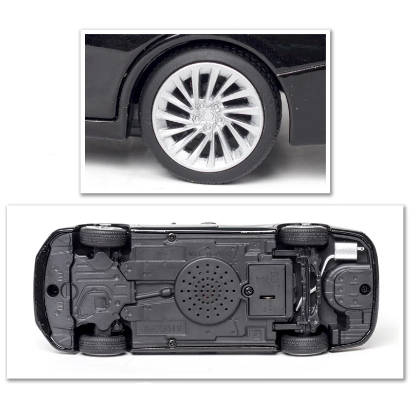 

1:32 Diecast Model Car ES300H Alloy Metal Simulation Toy Vehicles With Light And Sound 6 Open Door For Children Kids Gifts