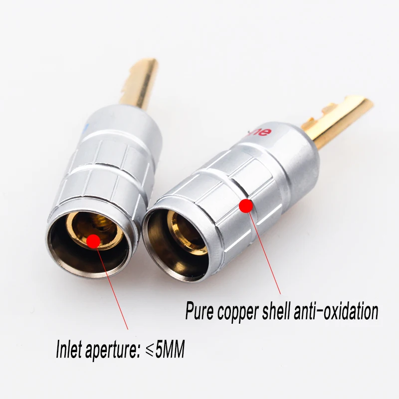 8pcs/20pcs/50pcs/100pcs pure copper sawtooth banana plug horn power amplifier audio screw solder-free | Электроника